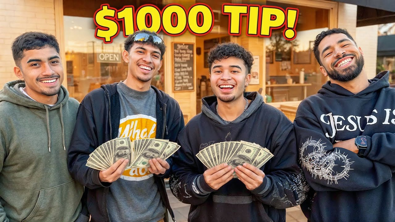 Ordering a Water, THEN TIPPING WAITRESSES $1000!!!!
