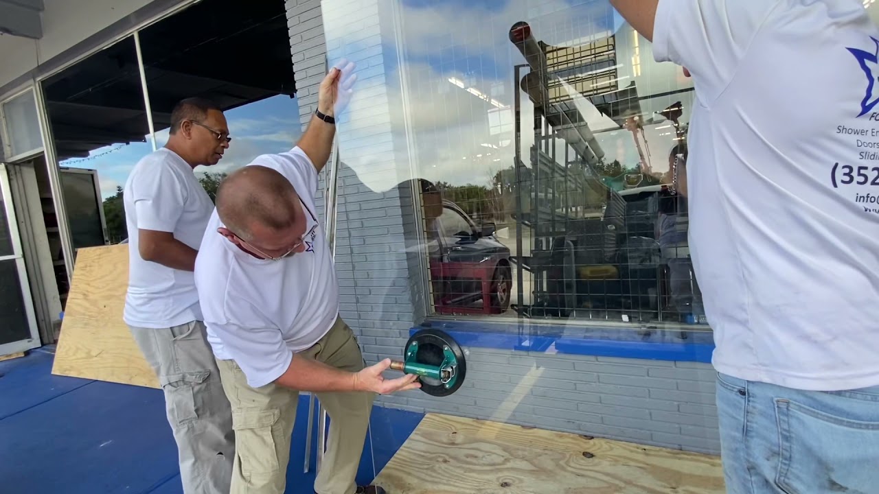 Storefront glass Installation 