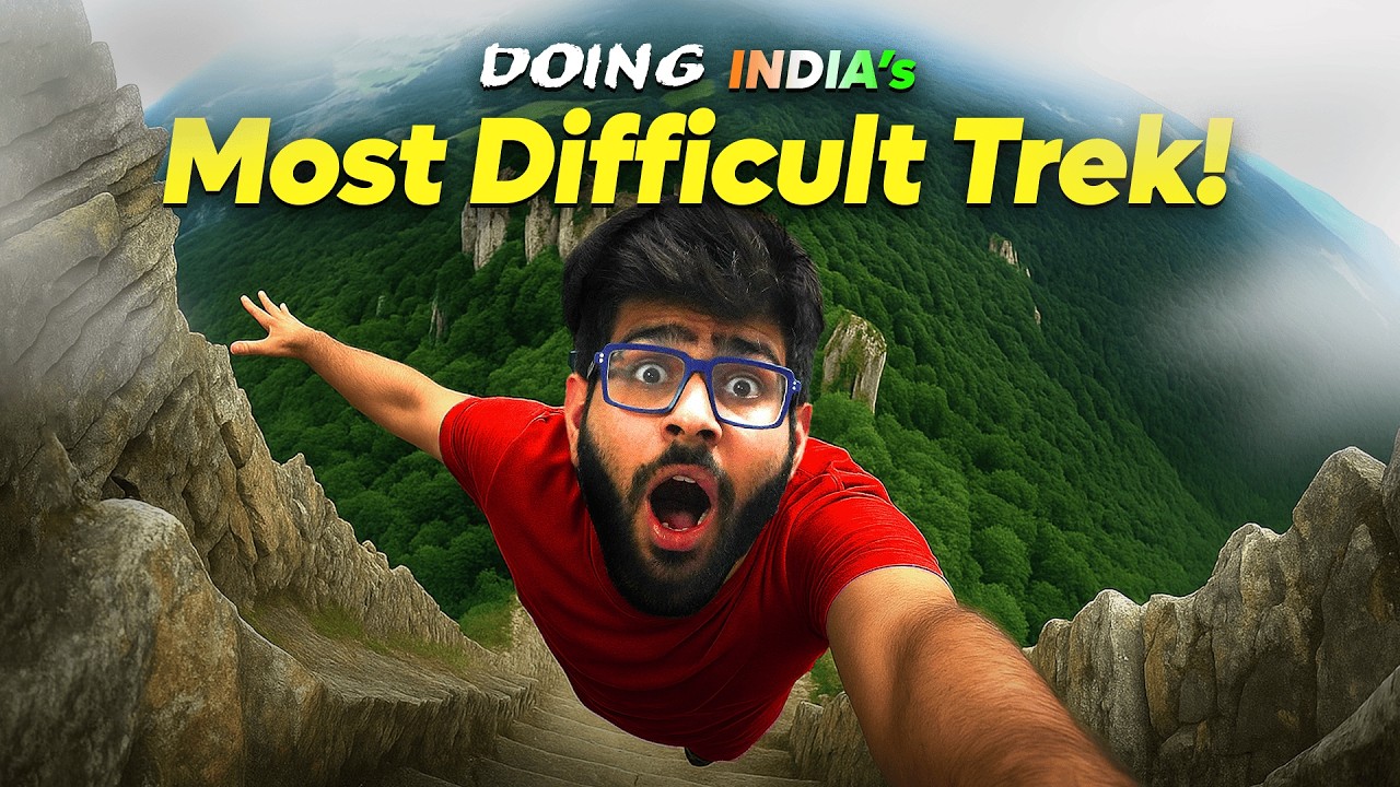 INSANE 90° Stairs! 😱 Harihar Fort Trek Adventure