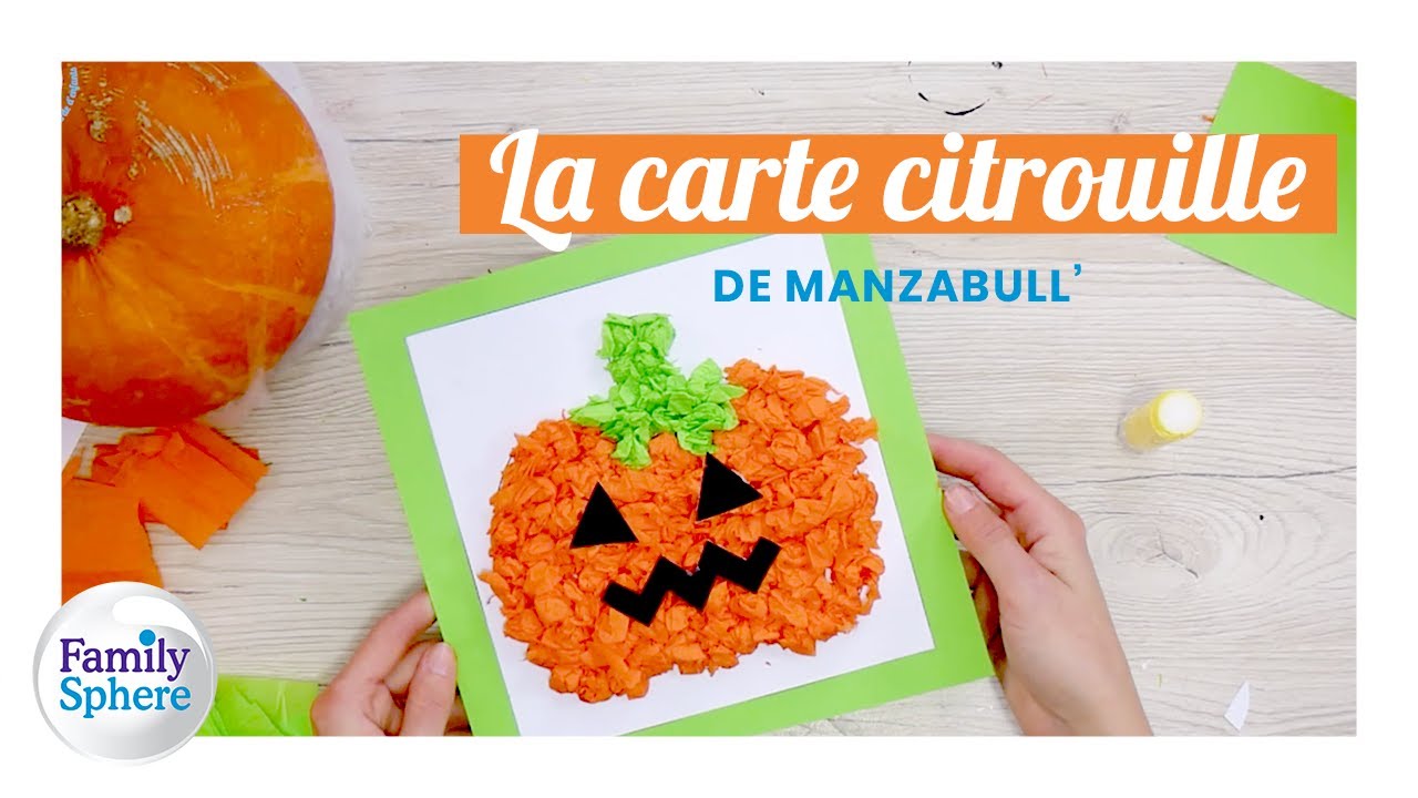 Activit&eacute; &agrave; r&eacute;aliser avec les enfants - La carte citrouille de Manzabull' 🎃
