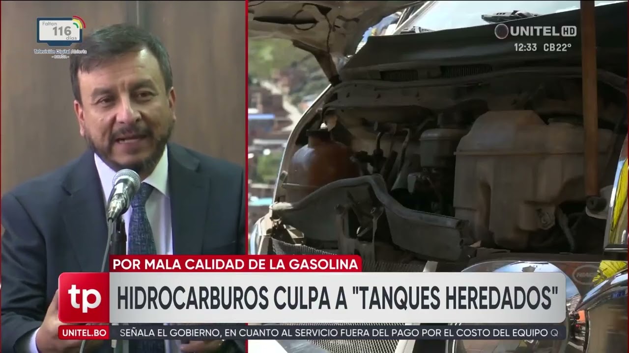 El Gobierno culpa a la gestión de Arce por la “mala calidad” de la gasolina