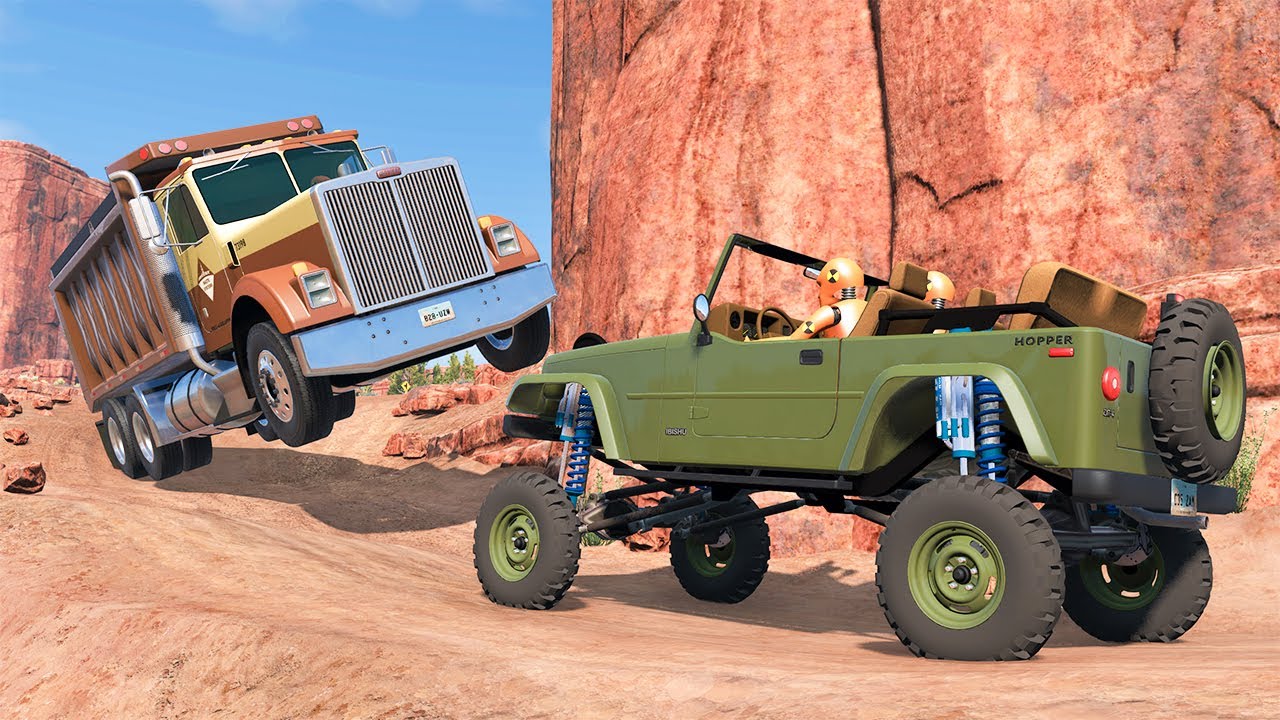 Cliff Drops #101 - BeamNG DRIVE | SmashChan
