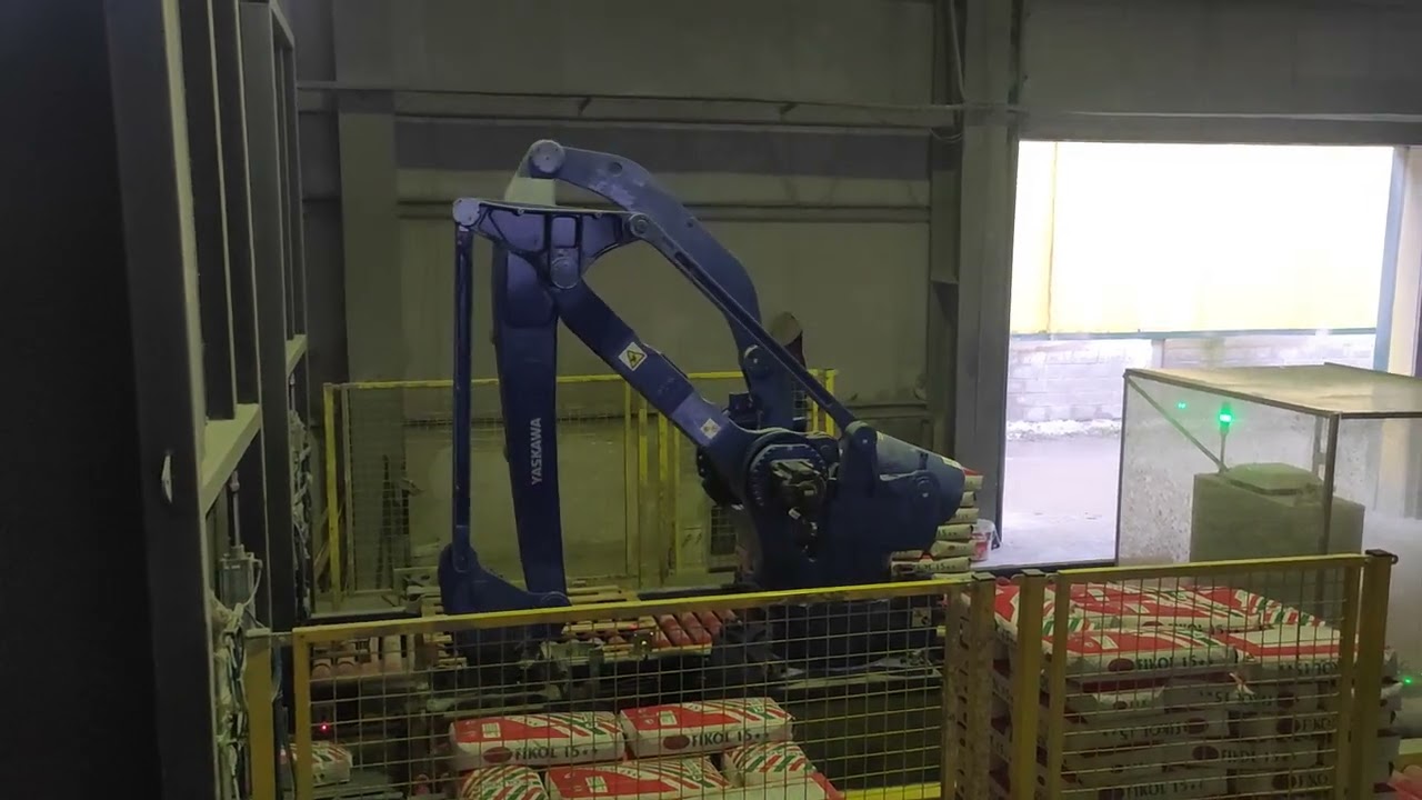 Yaskawa Robotik Torba paletleme Sistemleri / Yaskawa Robotic Bag Palletizing | Aksiyom M&uuml;hendislik