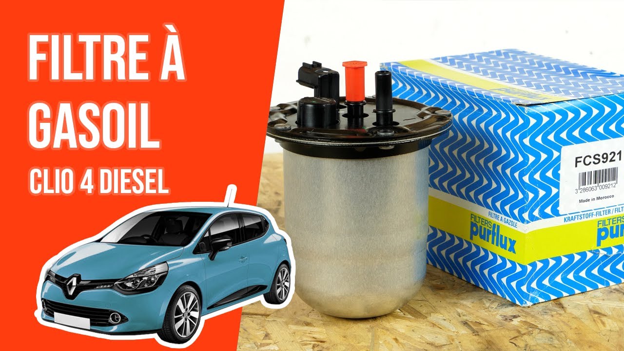 Changer FACILEMENT le Filtre à Gasoil Clio 4 1.5 dCi ⛽