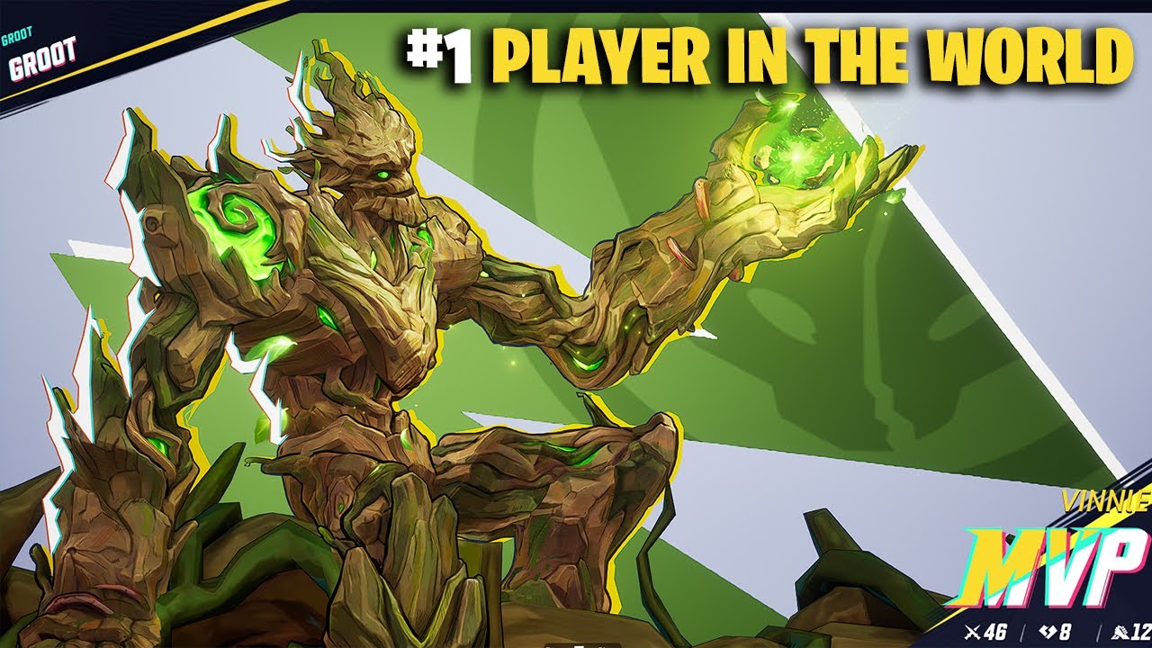 #1 RANKED PLAYER IN THE WORLD ( GROOT INSANE GAMEPLAY ) MARVEL RIVALS BEST ( BEST PLAYER ) VINNIE