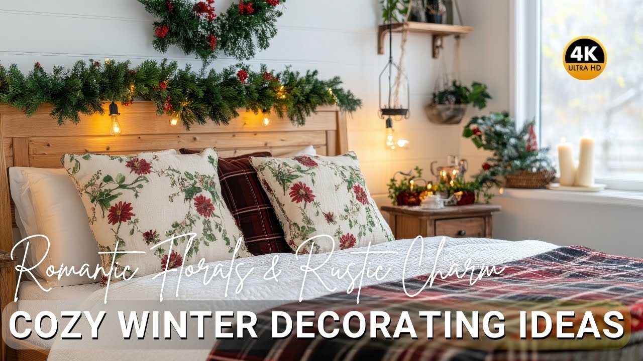 Romantic Florals and Rustic Charm: Cozy Winter Decorating Ideas to Elevate Your Space