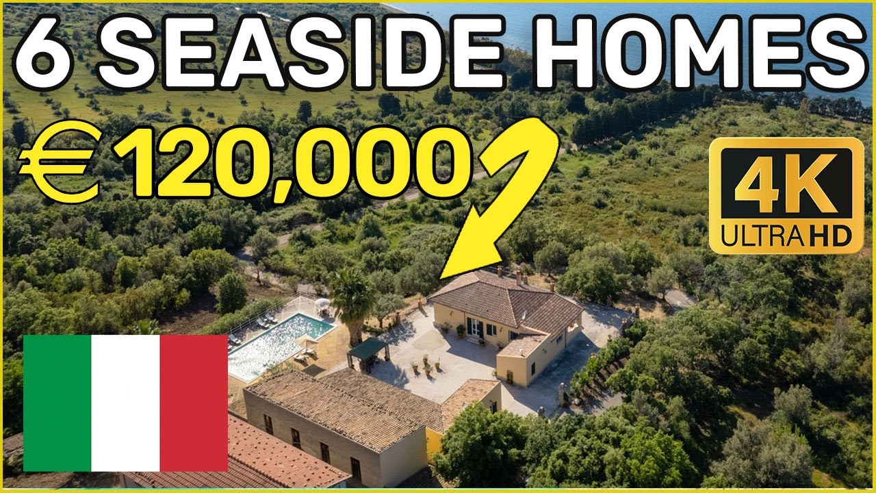 Italian Dream Homes for €120,000 | 6 Coastal Properties in Calabria with Sea Views & Gardens