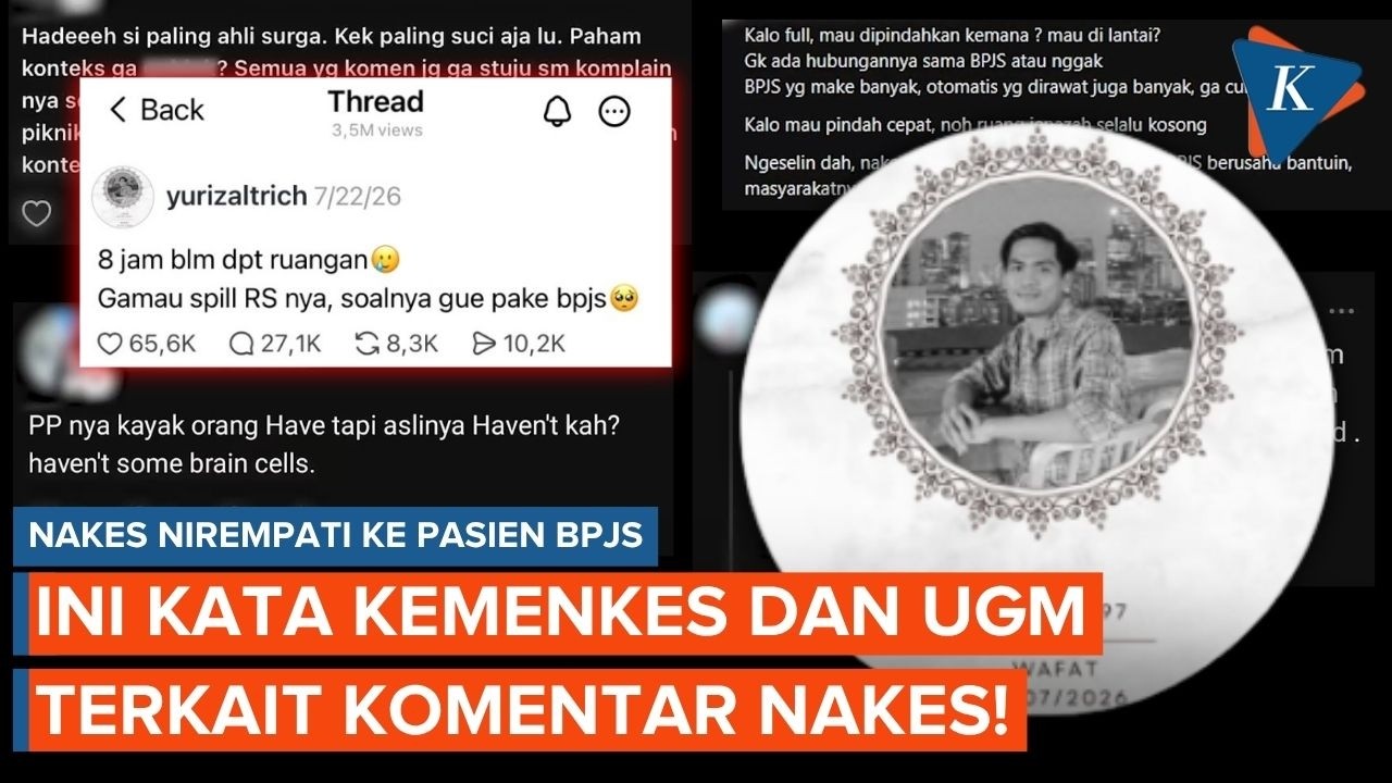 Viral Unggahan Komentar Nakes ke Pasien BPJS, Ini Kata Kemenkes dan UGM!