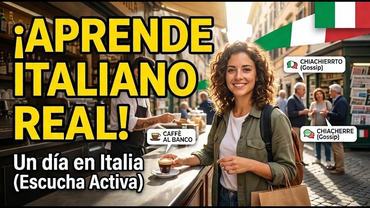 ¿Entiendes el Italiano REAL? 🎧 (Reto de Escucha: Un Día en Italia) | Episodio 24, learn italian
