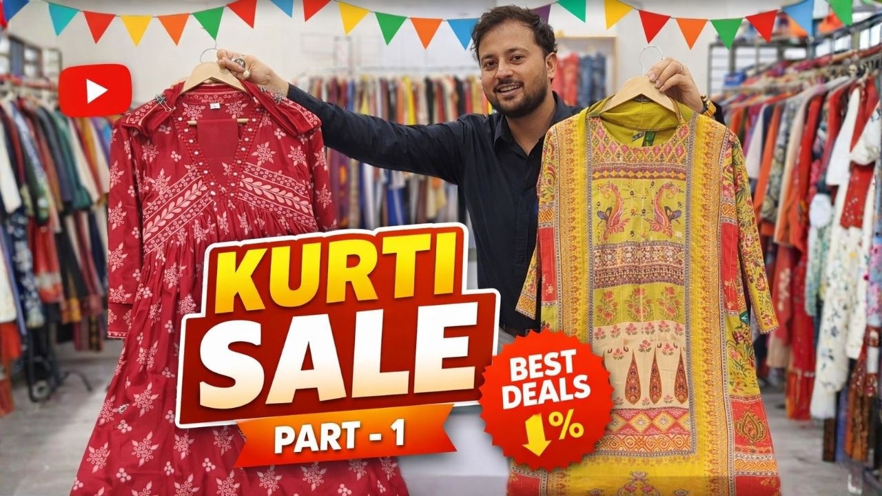 सीधे फैक्ट्री से कुर्ती 😱 Wholesale Kurti Collection 2026 | 2 पीस 3 पीस सेट सबसे कम दाम में | Part-1