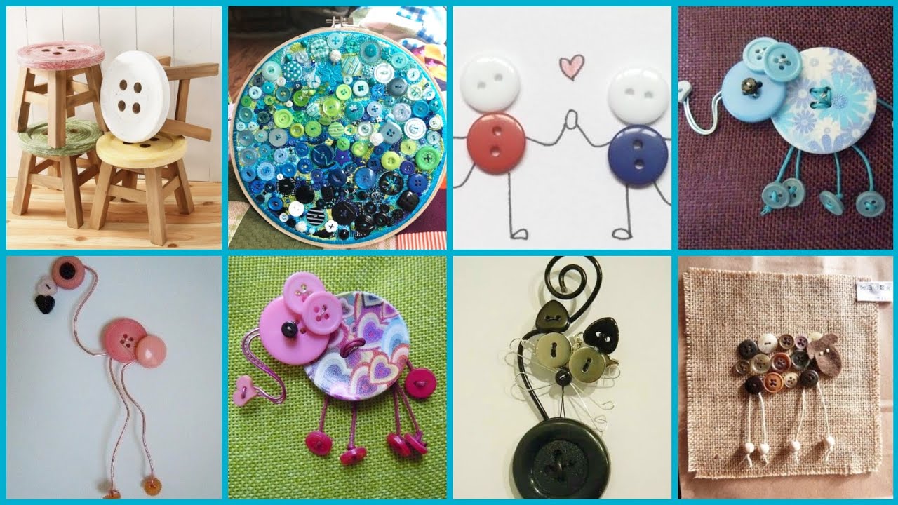 Very creative and outstanding button art and craft ideas #craft #trending #diy #art