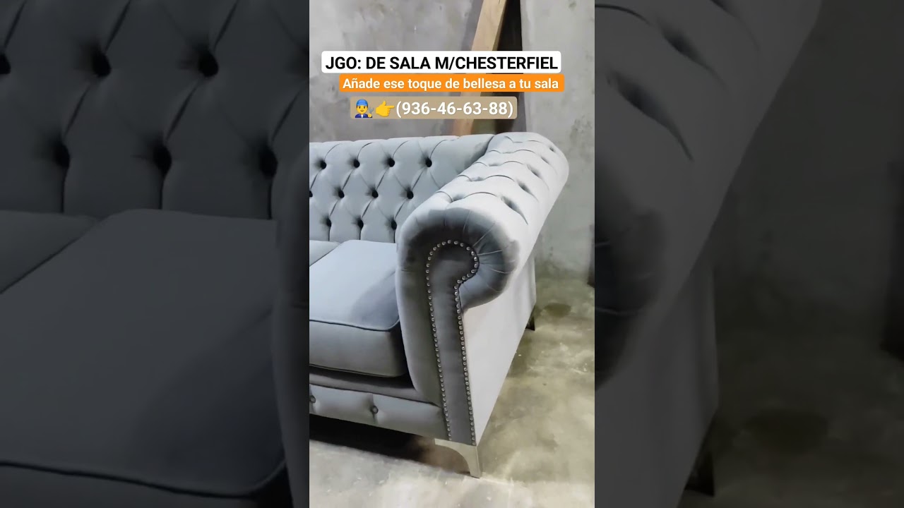 sof&aacute; Chesterfiel #sofa #comedores #mueblesdesala #sillones