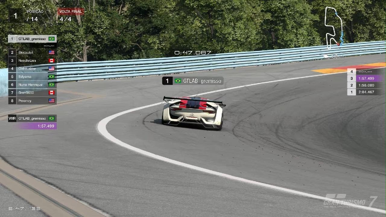 Gran Turismo 7/ P1 corrida diária CP B! Gr4 Watkings Glenn!