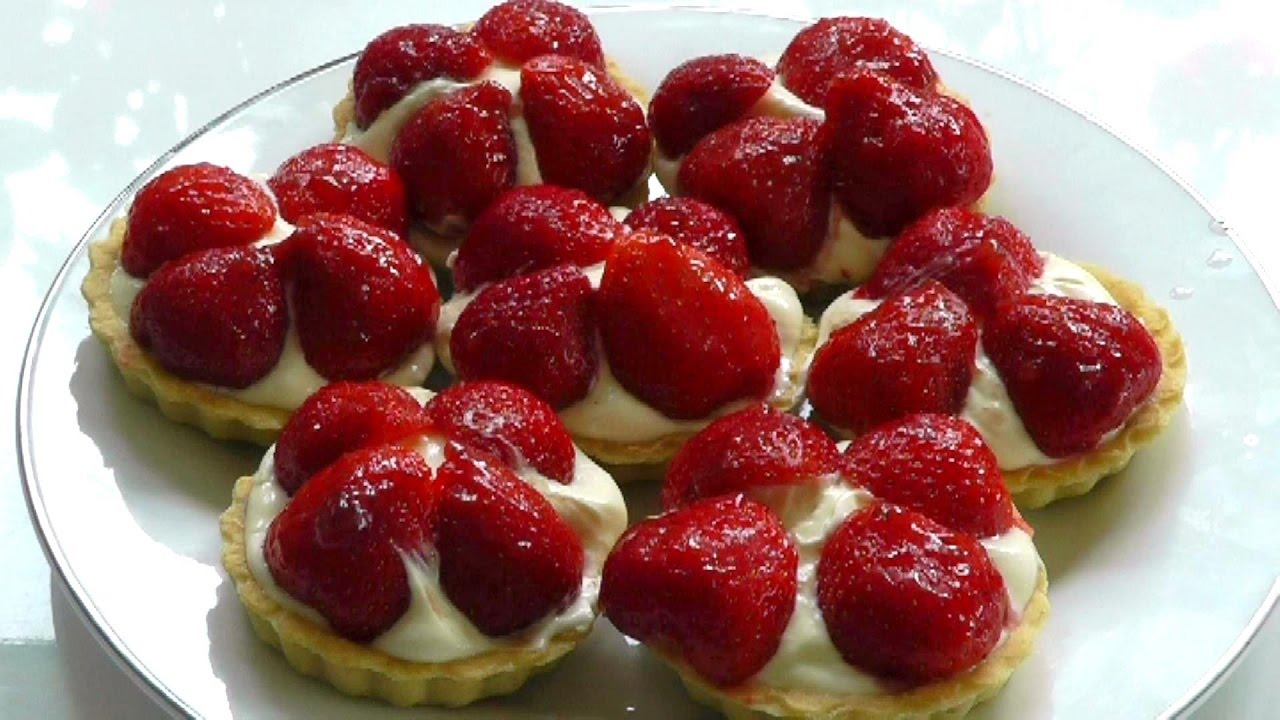 STRAWBERRY TARTS ( No Bake ) How to make recipe