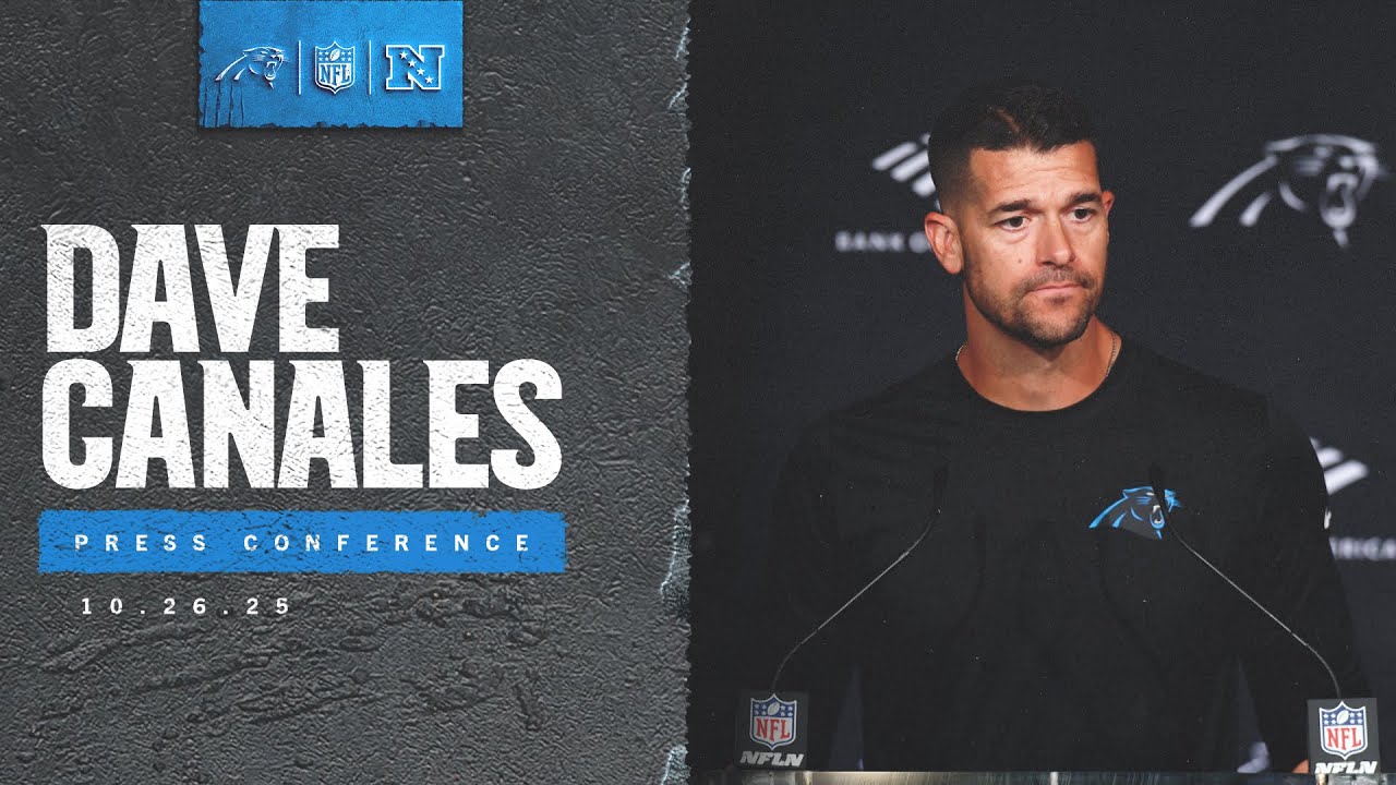 Dave Canales addresses the media after Bills game | Carolina Panthers