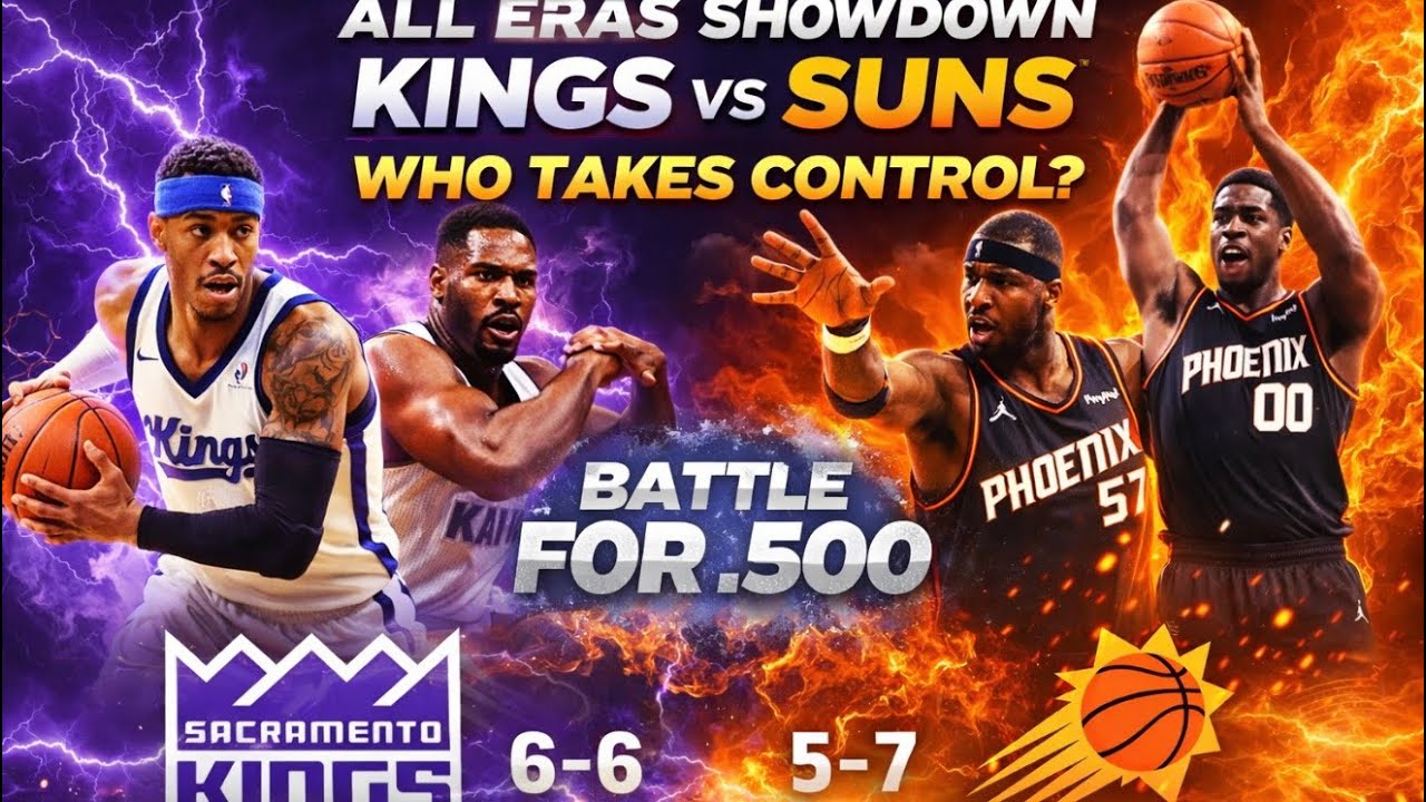 (Sacramento Kings) 6-6 vs 5-7 (Phoenix Suns) 🚨All-Eras Showdown LIVE