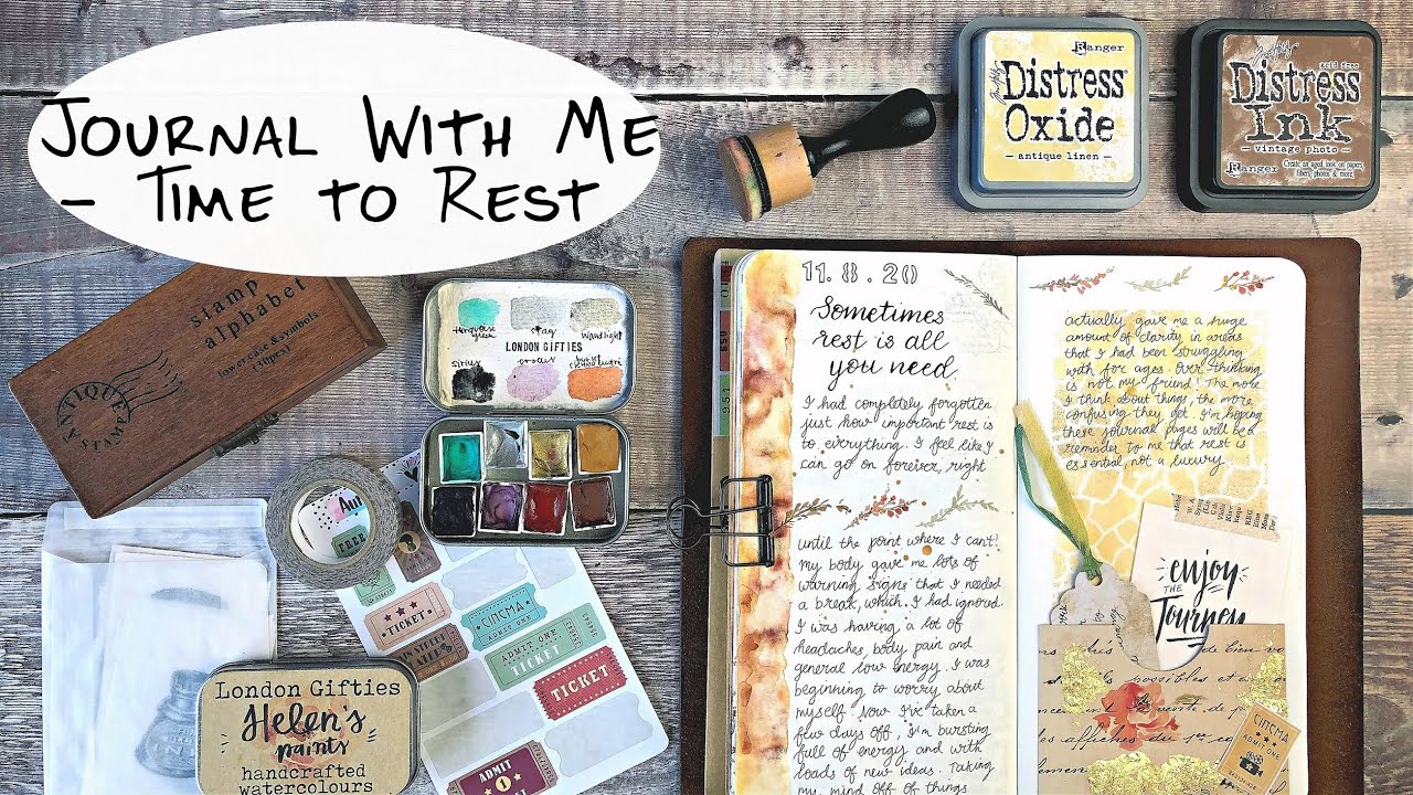 August Journal With Me - Time to Rest