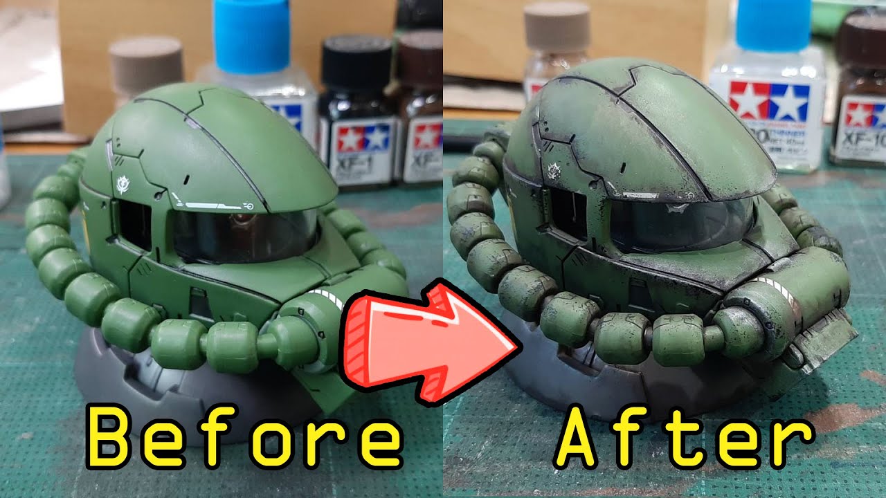 custom paint Zaku head