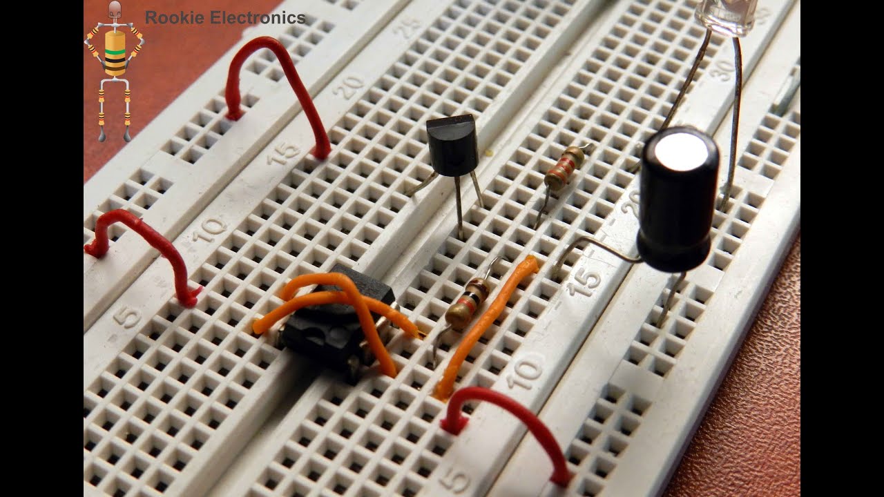 Breadboard projects: How to make Fading LED Circuit with 555 Timer