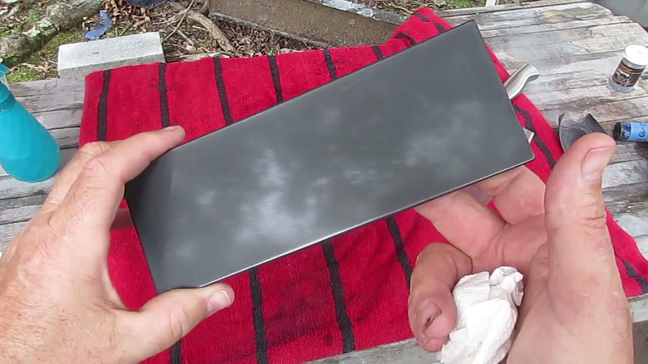 Flattening and Burnishing a Black Arkansas