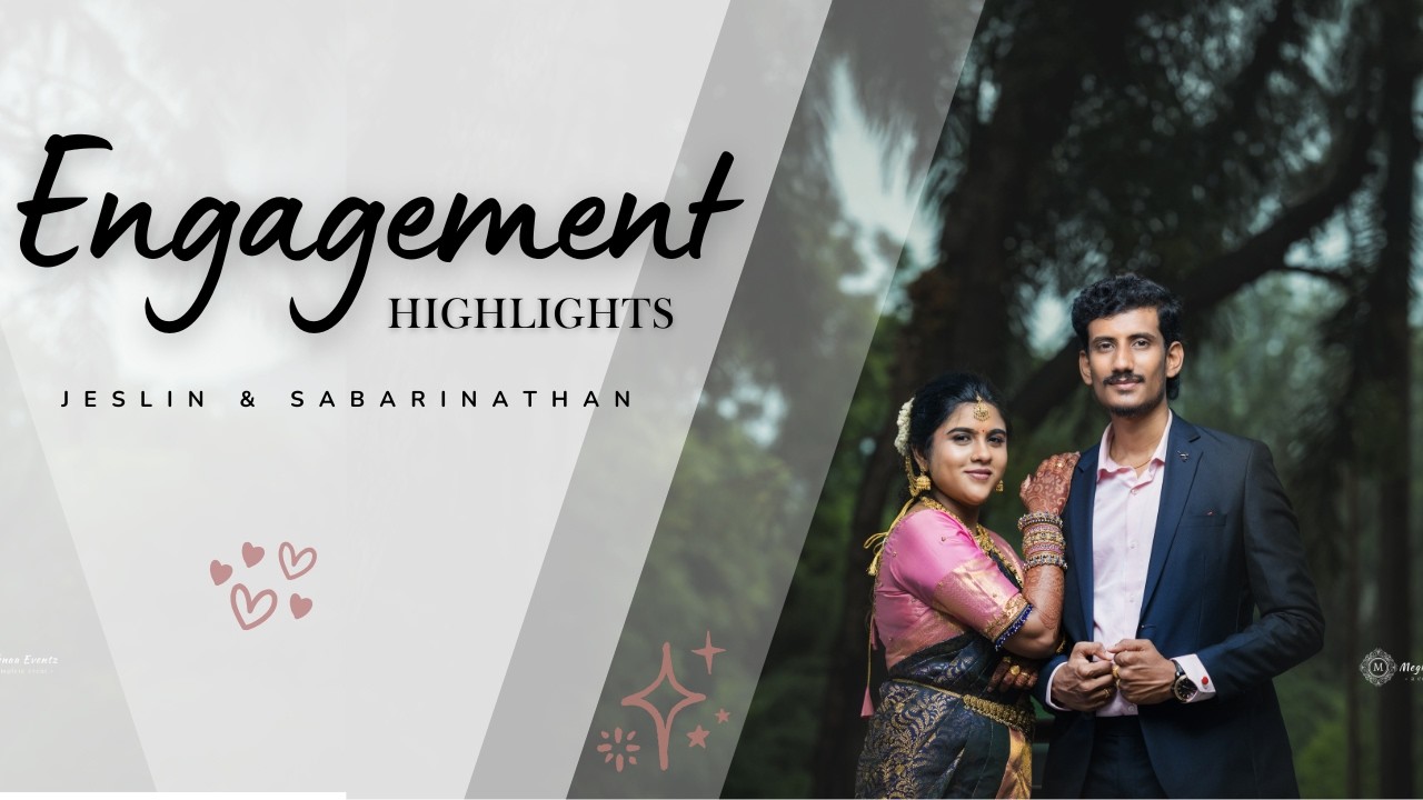 Jeslin & Sabaranithan  I Engagement Highlights I Meghnaa Eventz - +91 73580 75086