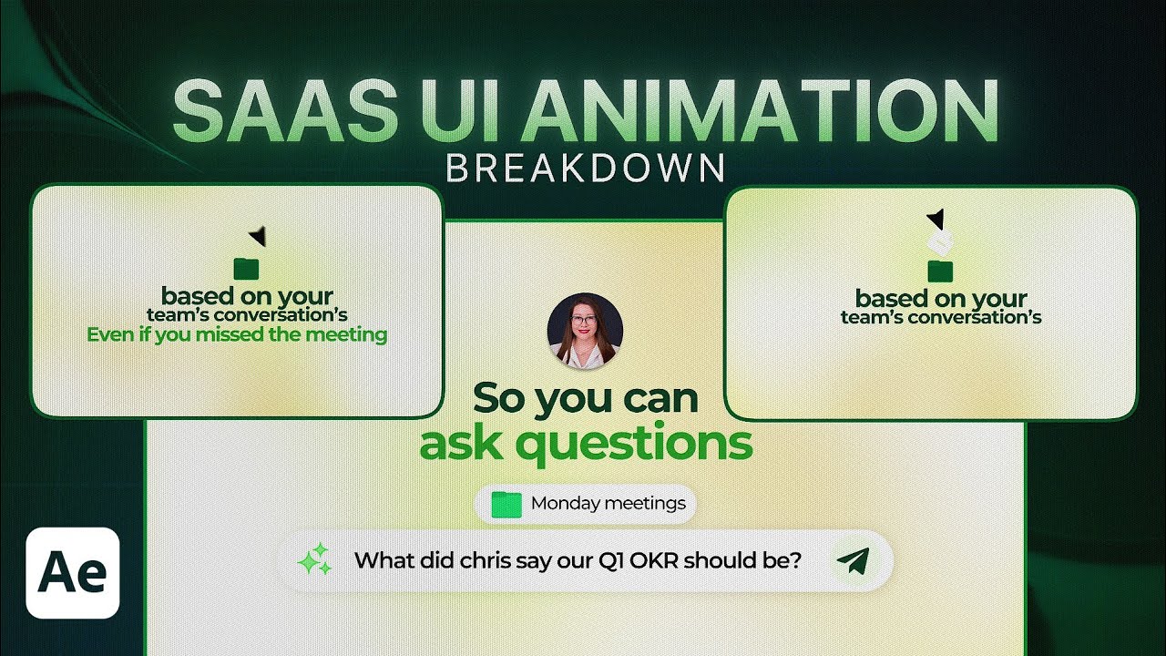 Minimalistic SaaS Promo UI Animation in After Effects | Easy Tutorial (2026)