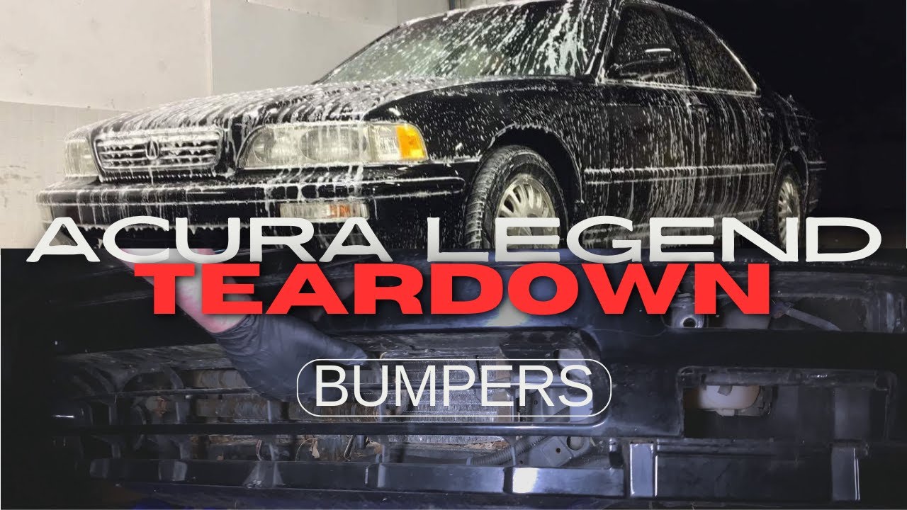 Removing Bumpers - Acura Legend Restoration Disassembly - Project 130R
