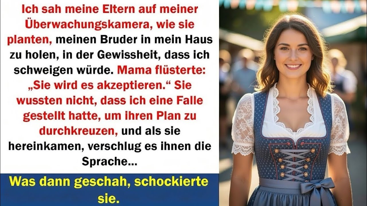 Meine Eltern wollten heimlich meinen Bruder einquartieren – doch eine Kamera entlarvte alles