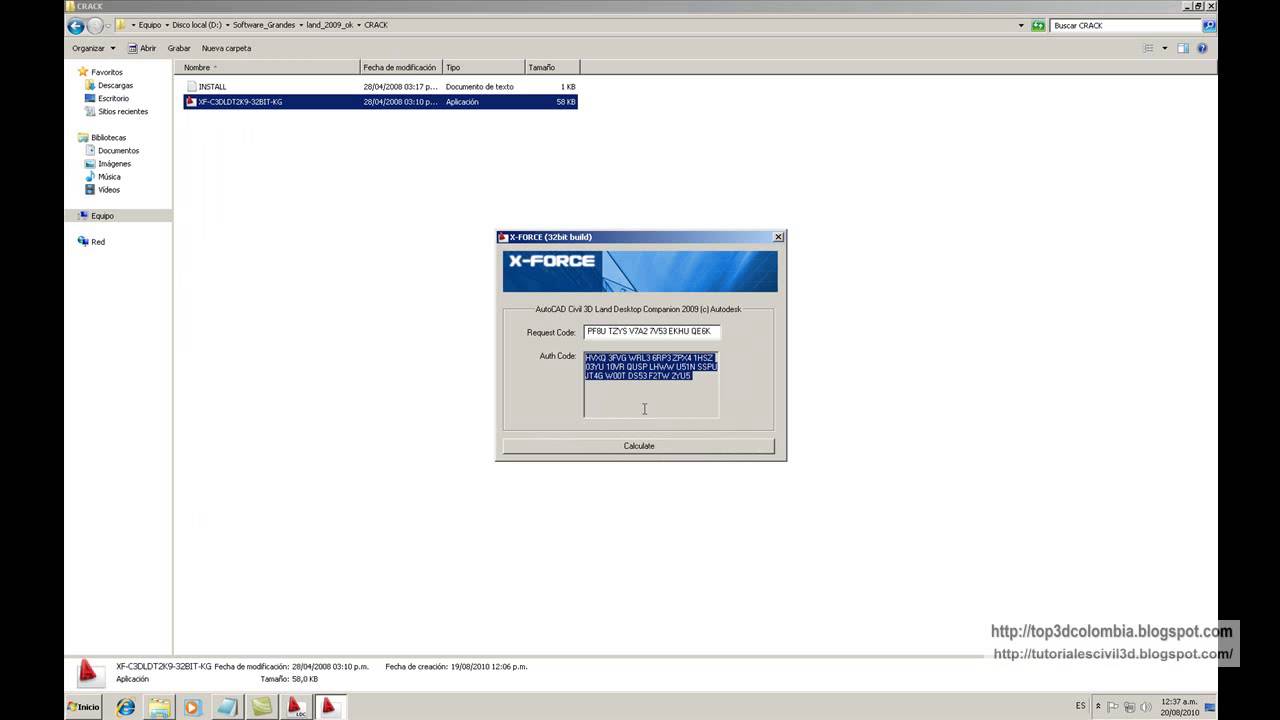 instalacion autocad land desktop 2009