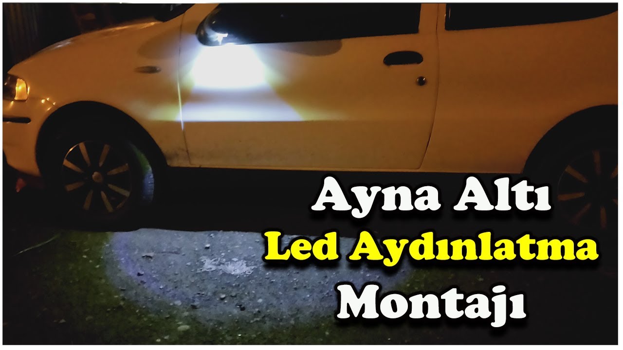 Ayna Altı Kartal Göz Led Montajı Nasıl Yapılır? Palio 1.2 8V Ayna Altı Led Montajı Azalarak Sönen