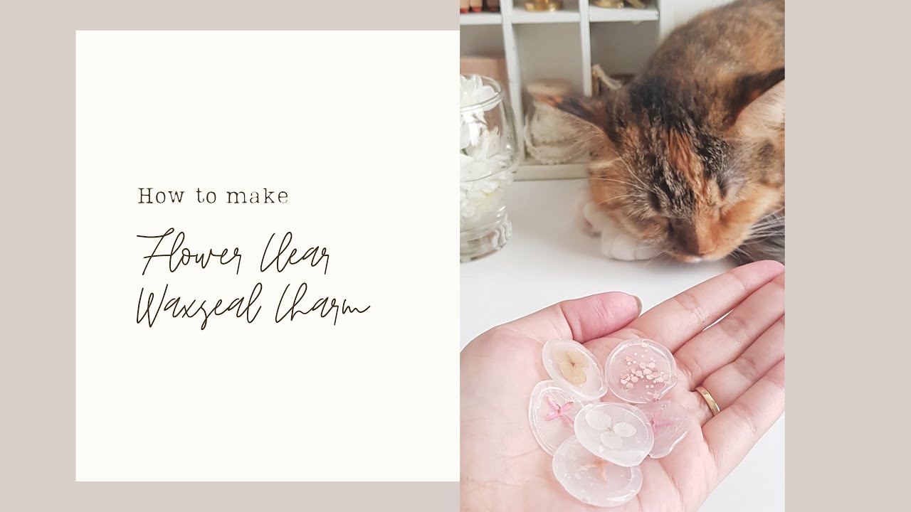 How to Make Flower Clear Wax Seal Charm