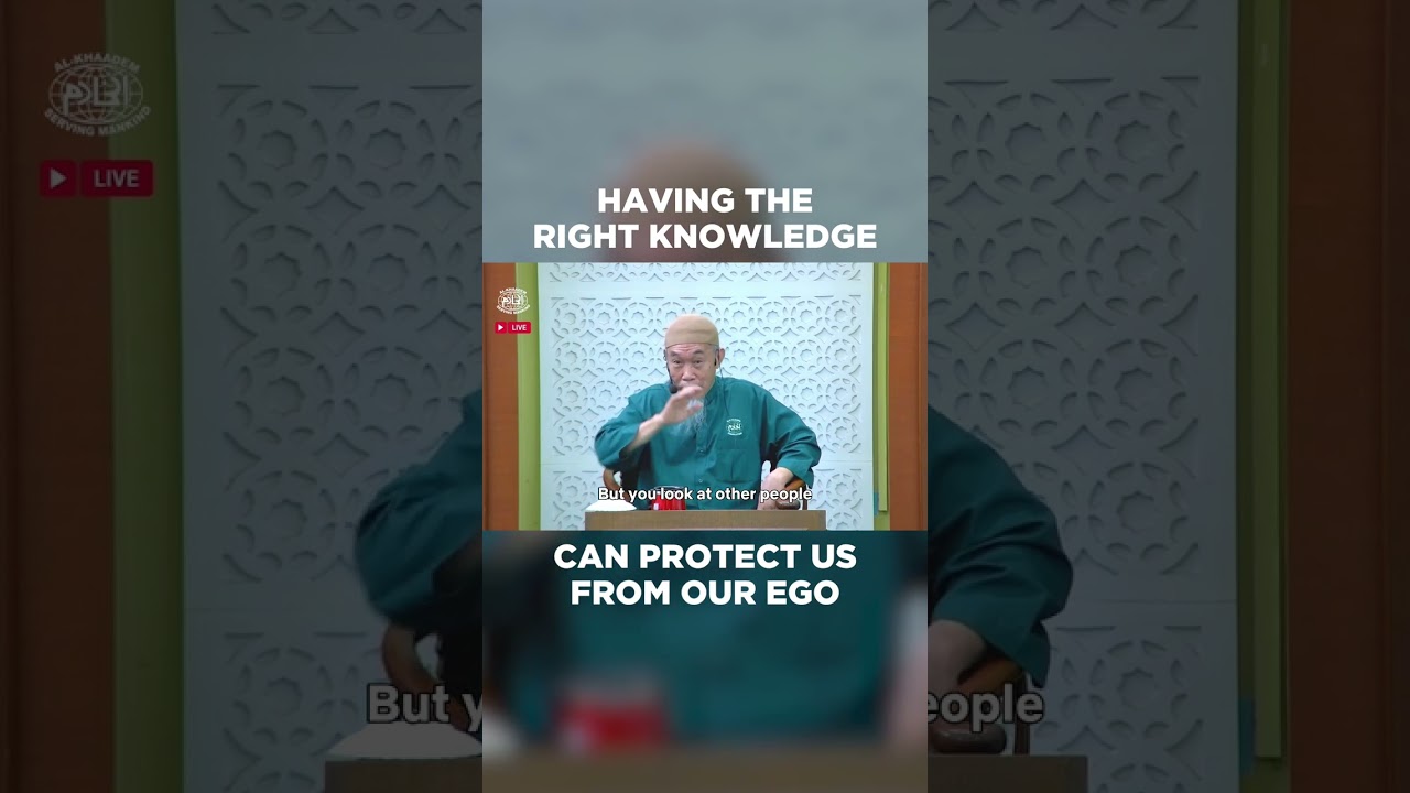 Having the right knowledge can protect us from our ego