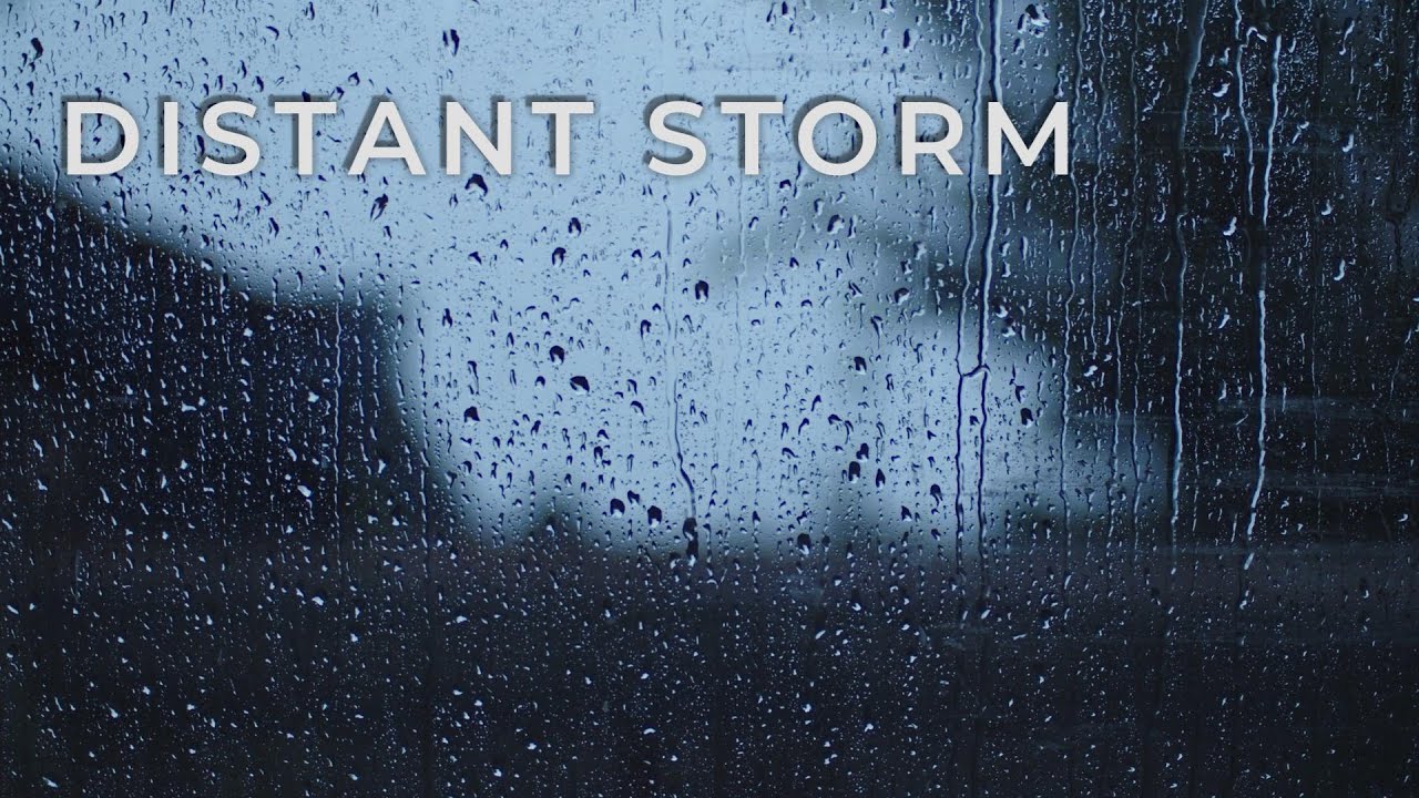 Rain and Distant Storm Sounds (2 Hours) | Calm Night Ambience for Sleep