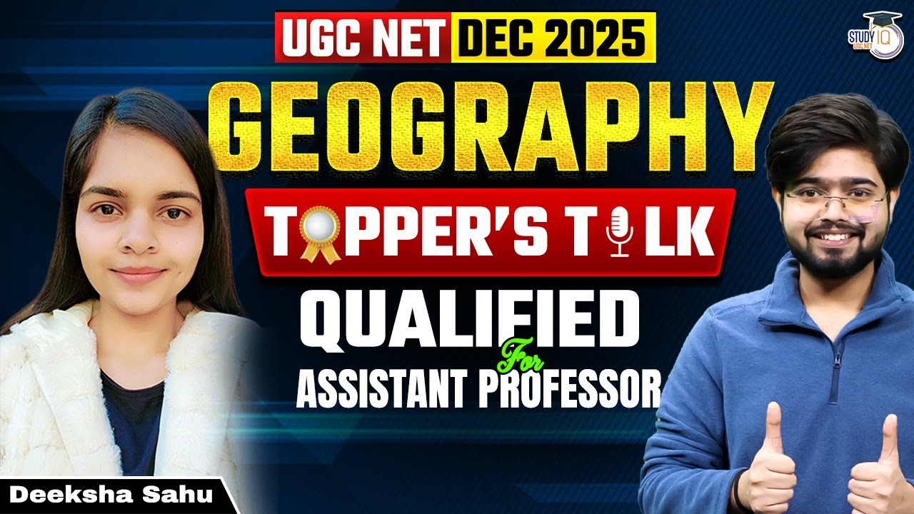 UGC NET DEC 2025 | UGC NET GEOGRAPHY TOPEER'S TALK