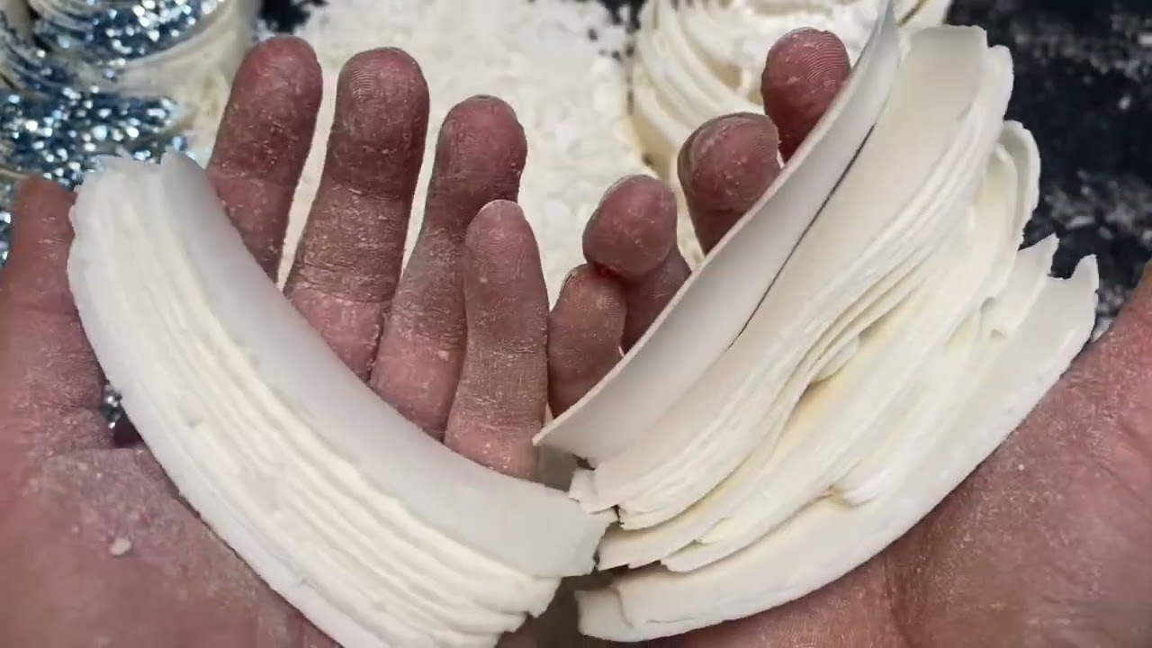 ASMR | soap crunchies | soap plates with starch & glitter 🧞‍♂️✨