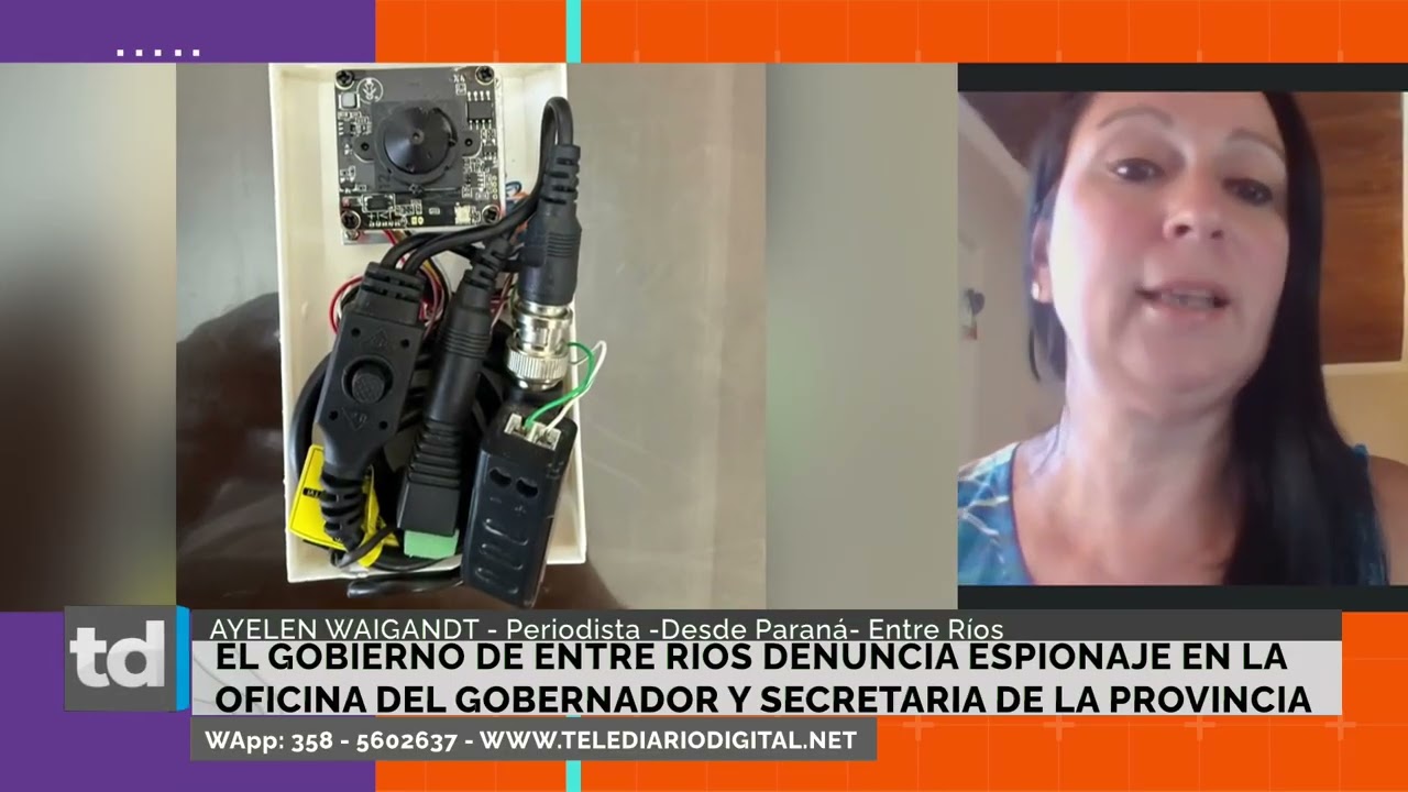Grave denuncia en Entre Rios: el gobierno provincial habla de espionaje en la casa de gobierno