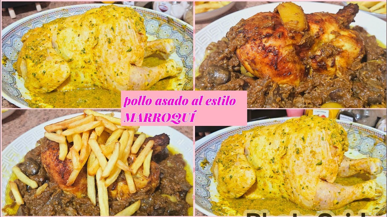 El auténtico pollo asado al estilo MARROQUÍ receta fácil y deliciosa 😋
