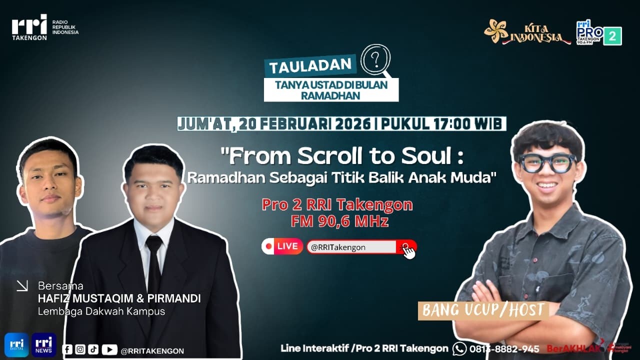 PROGRAM TANYA USTAD DI RAMADHAN | RRI TAKENGON || JUM'AT, 20  FEBRUARI 2026