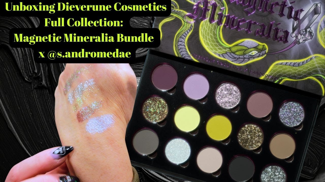 Распаковка набора Dieverune Cosmetics x s.andromedae Magnetic Mineralia! Vlogmas, день 12.