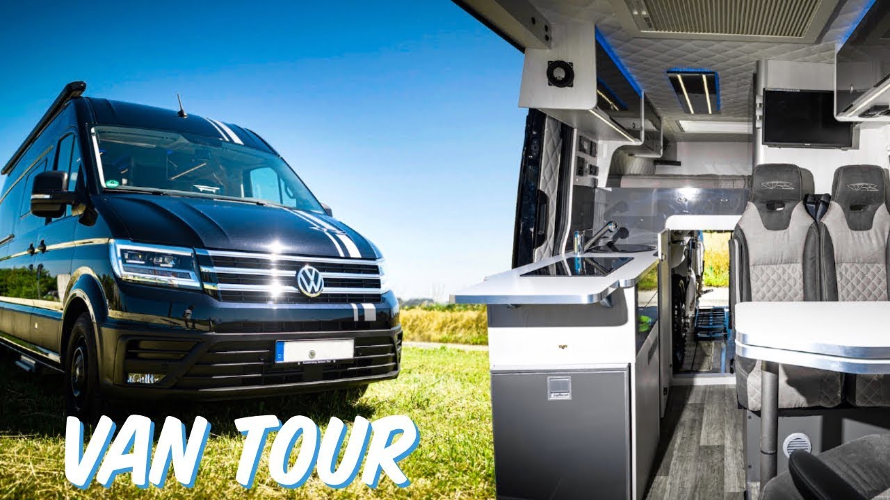 DREAM CAMPER VAN | VW CRAFTER MOTORHOME - XXL GARAGE!!