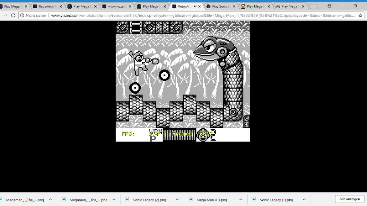 RetroArch TGB Dual v0.8.3 Mega Man III With 10 Seconds