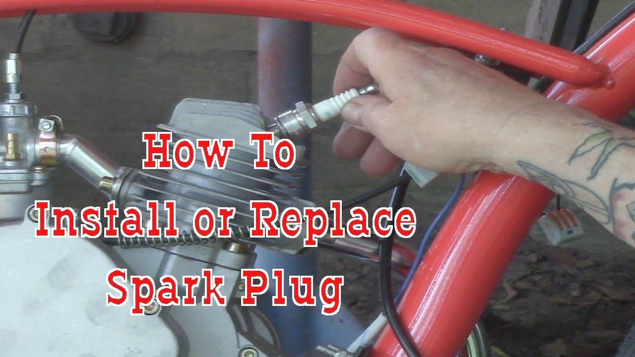 How To Install Or Replace Motorized Bicycle Spark Plug
