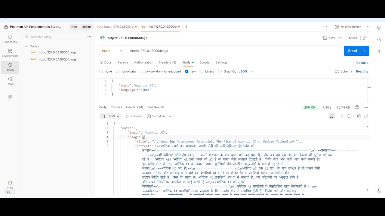 Blog Agentic AI Translation Project-FastAPI #ai #project #machine #krishna #interview #amazon #aura