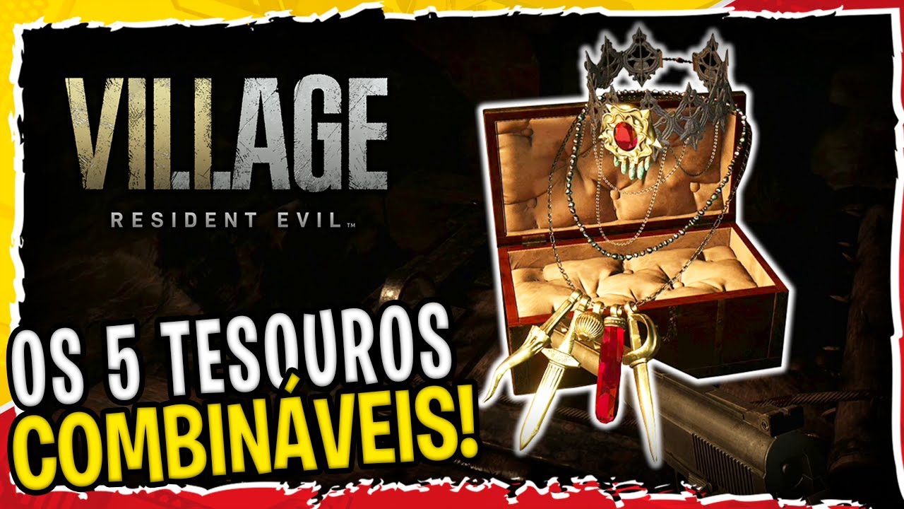 Todos os TESOUROS COMBINÁVEIS de RESIDENT EVIL VILLAGE | Canal PlayerToy