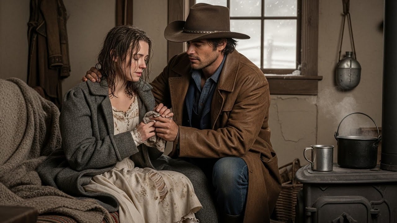 She Walked Through A Blizzard After He Broke Her Heart, The Cowboy Found Her And Mended It Slow