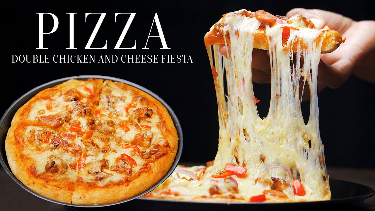 PIZZA | Double Chicken And Cheese Fiesta | Pizza Sauce recipe
