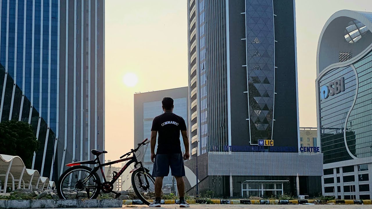 Morning Cycling at GIFT City | Sunrise Ride Through India's Smart City