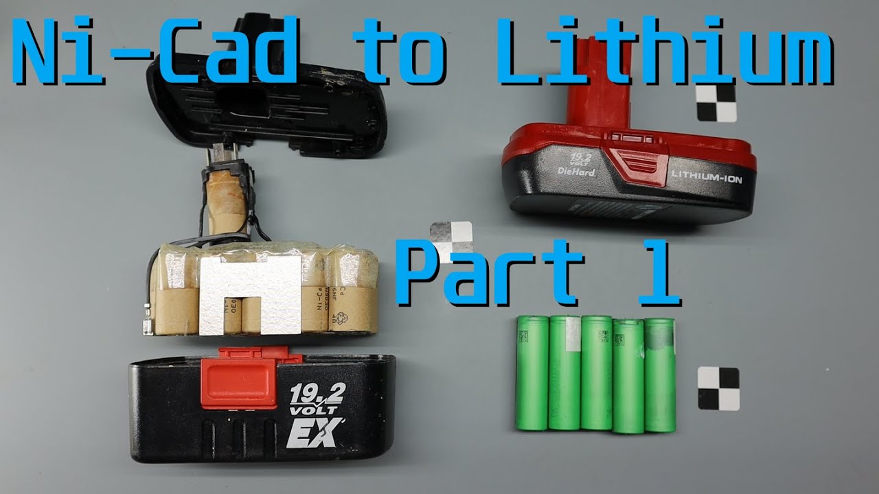 Convert Craftsman Ni-Cad Battery to Lithium (part 1)