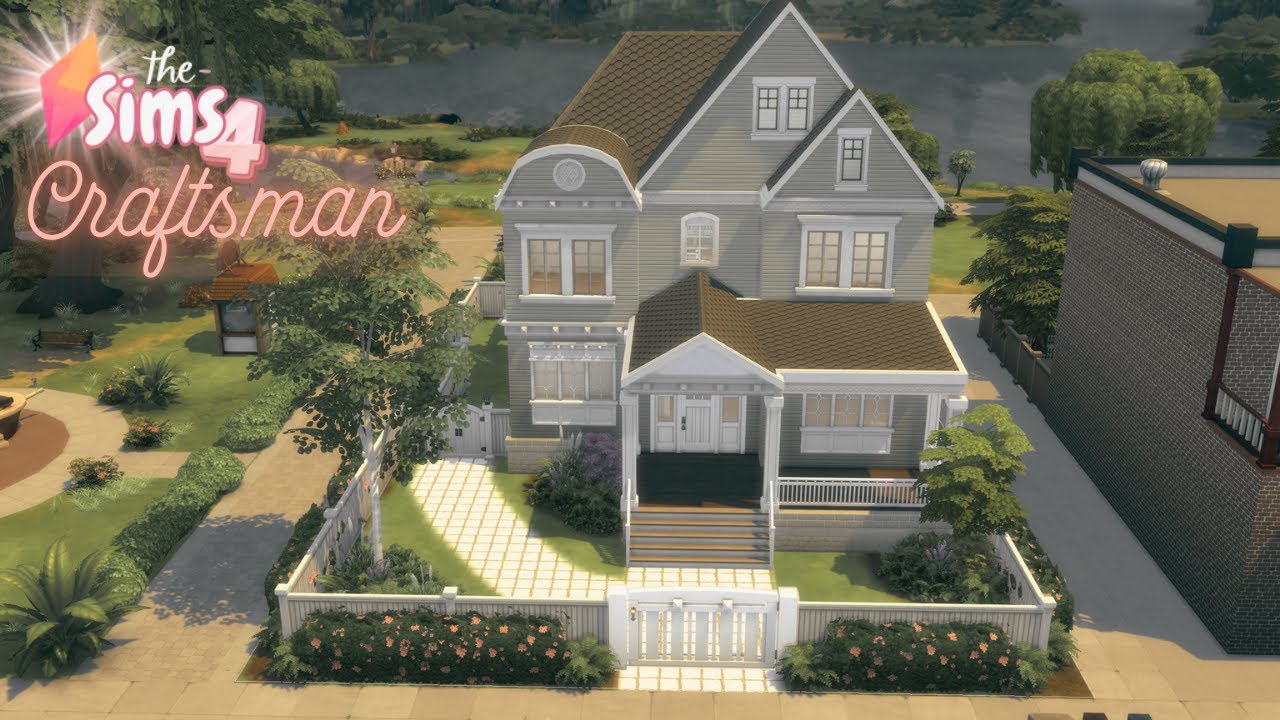 Sims 4 ASMR Speed Build | Craftsman Exterior| Nocc