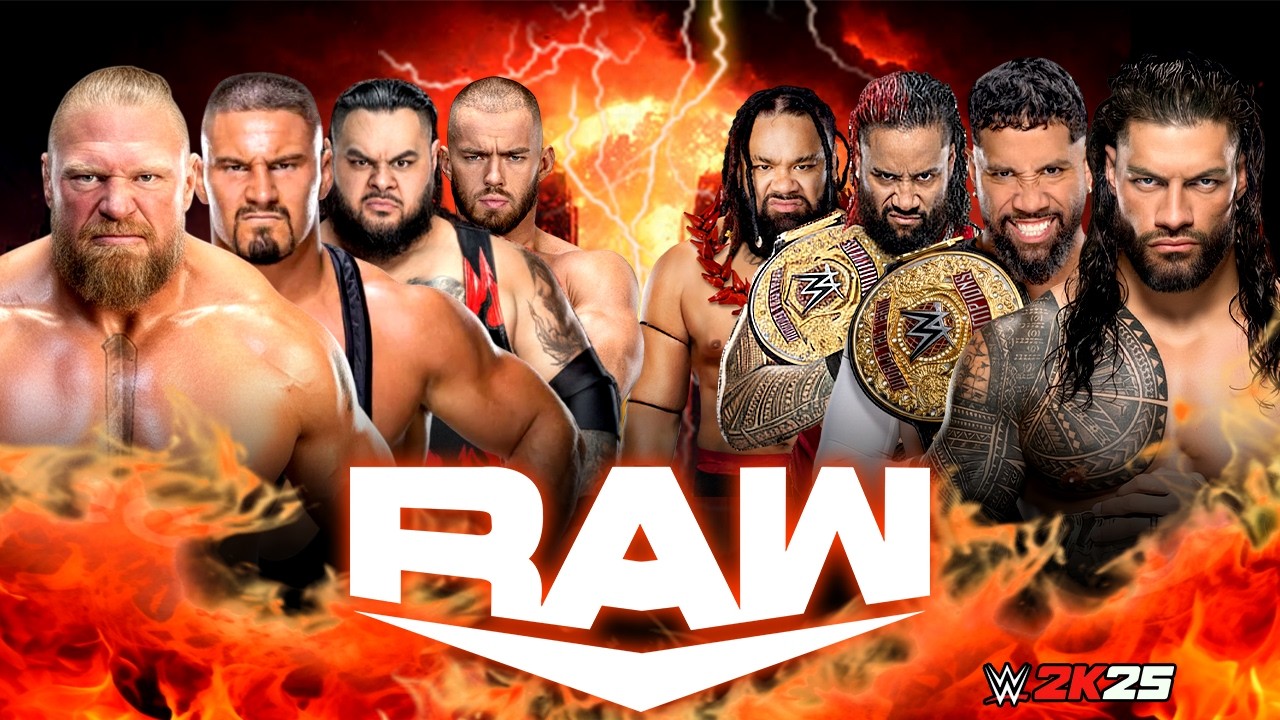 Roman Reigns & The Bloodline vs Brock Lesnar & The Vision - WWE Raw on Netflix | 25/February/2026
